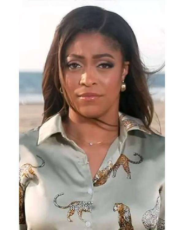 Good Morning America Morgan Norwood Cheetah Print Blouse Clanton Jacket