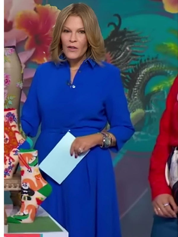 Good Morning America 2026 Tory Johnson Blue Shirt Dress WorthVee