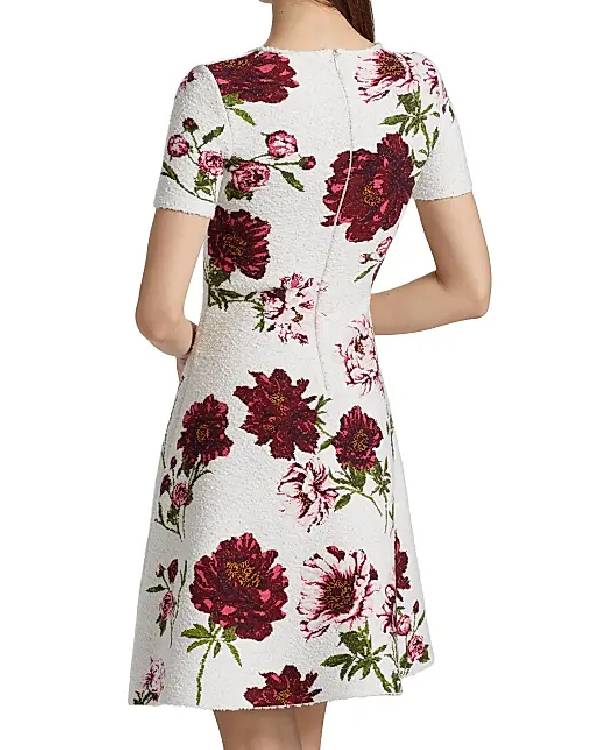Good Morning America Linsey Davis White Floral Dress Clanton Jacket