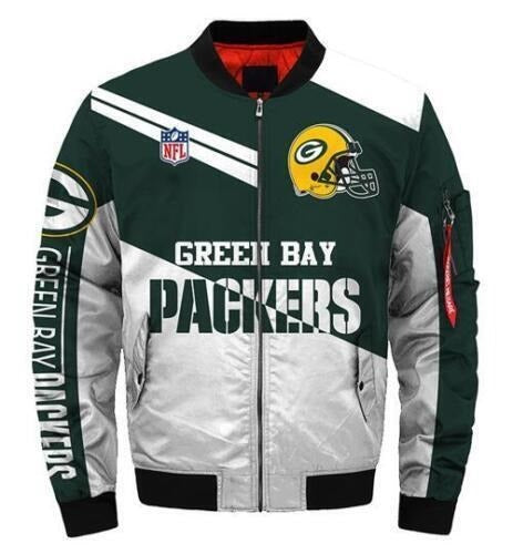 Green Bay Packers Bomber Jacket - back view