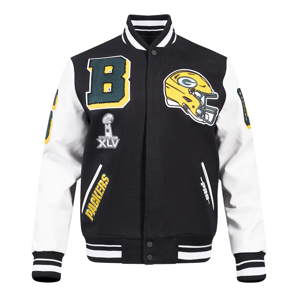 Green Bay Packers Mashup Varsity Jacket