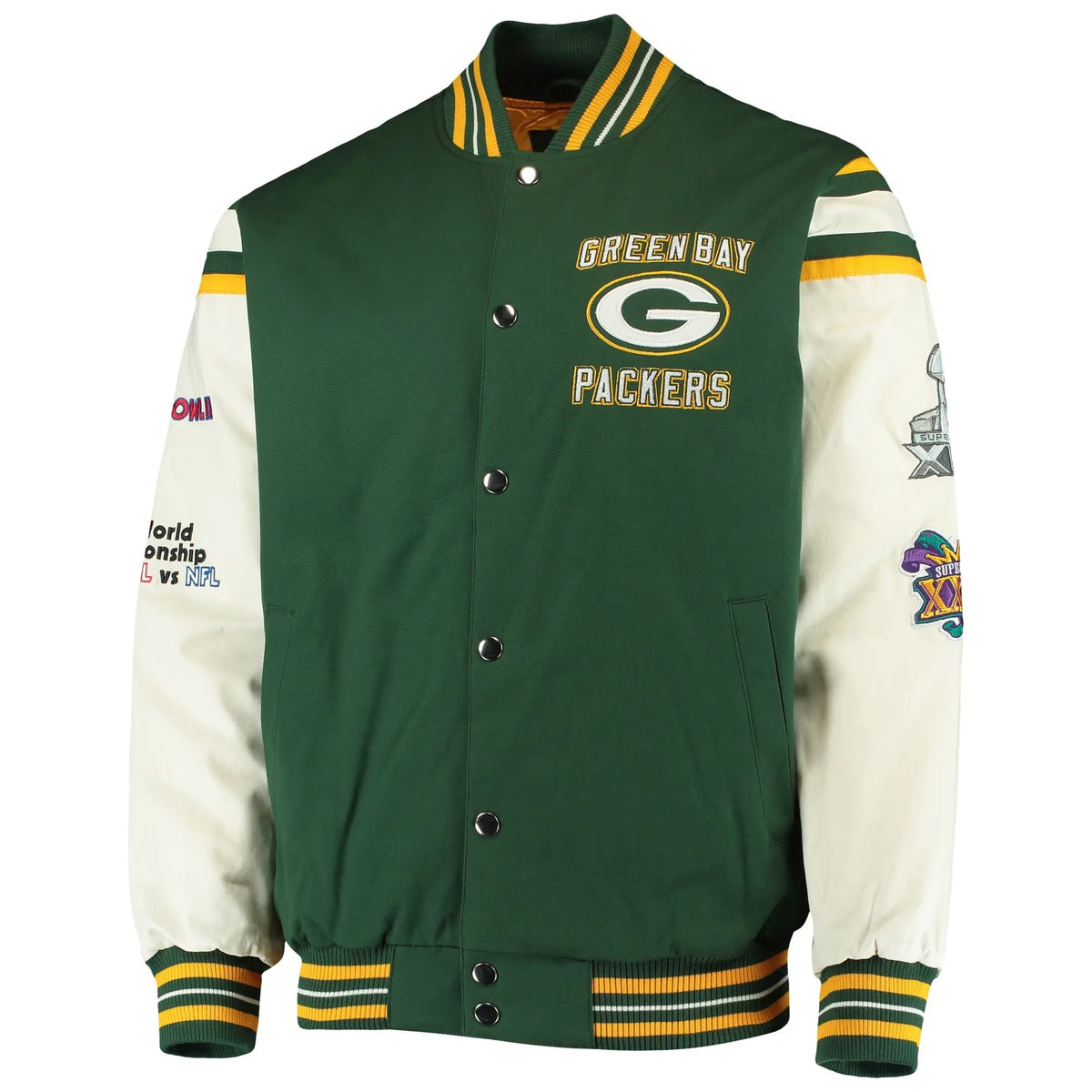 Green Bay Packers Super Bowl Jacket - back view