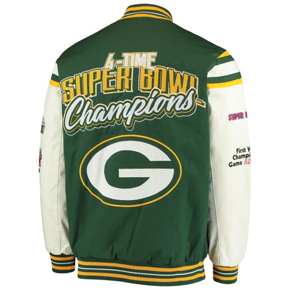 Green Bay Packers Super Bowl Jacket - side view