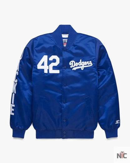 HOMAGE x Starter Jackie Robinson Satin Jacket Clanton Jacket
