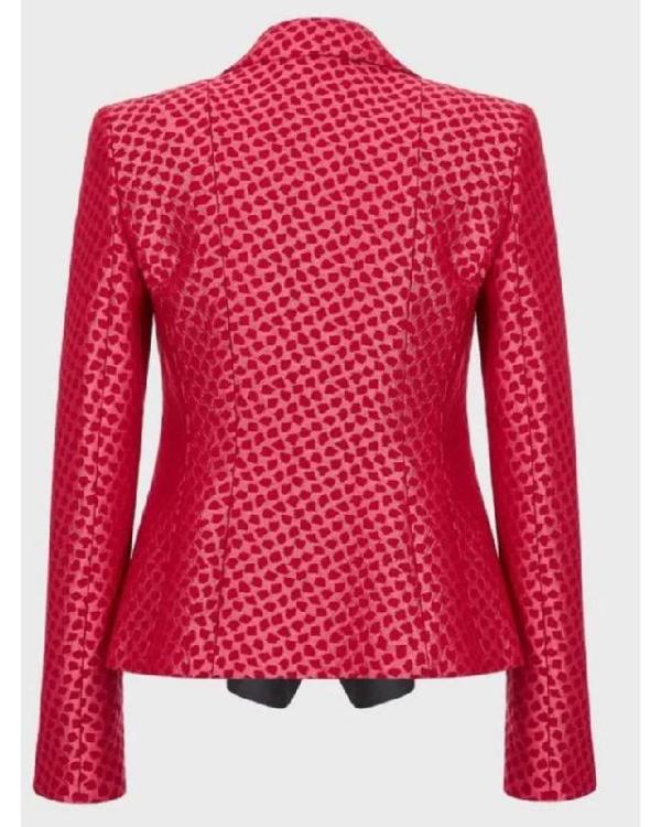 Ted Lasso S04 Hannah Waddingham Pink Printed Blazer - view 4