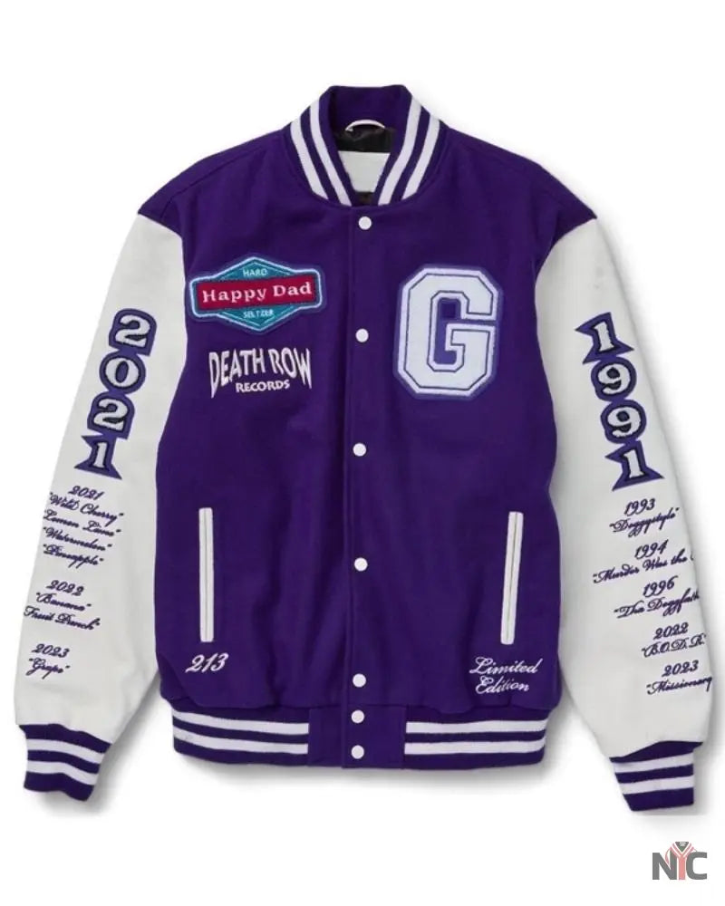 Happy Dad x Death Row Varsity Jacket Clanton Jacket