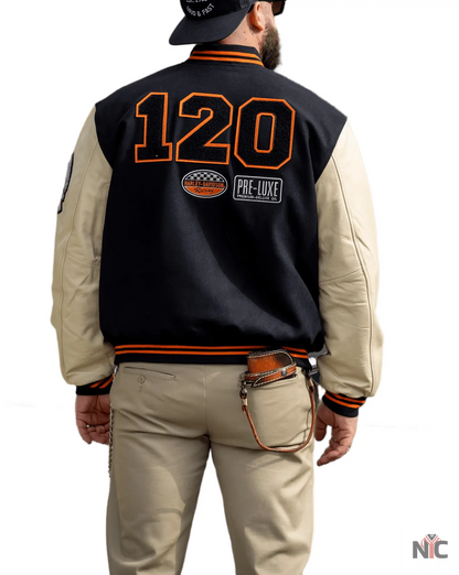 Harley Davidson 120th Anniversary Wool Varsity Jacket Clanton Jacket