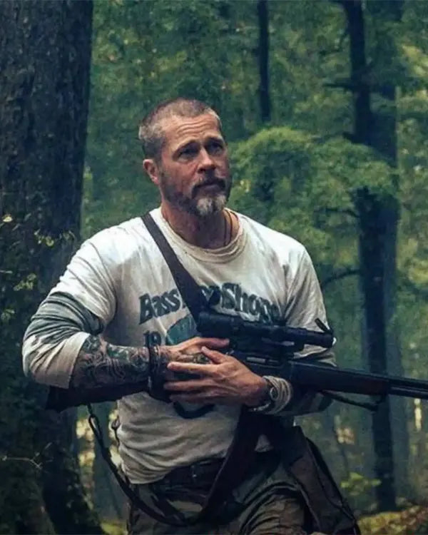 Brad Pitt Heart of the Beast 2026 Off-White Graphic Shirt
