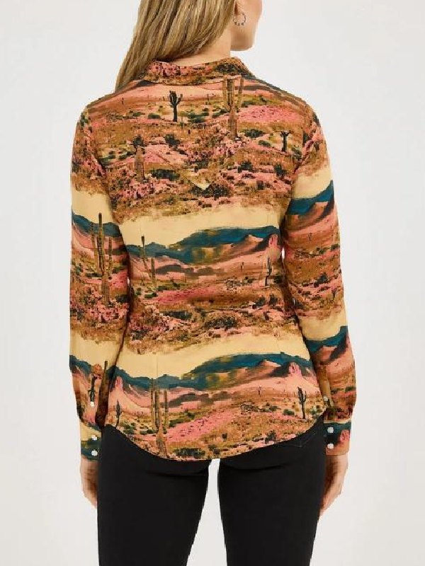 Brynn Godenir Heartland Season 20 Landscape Print Shirt - front view