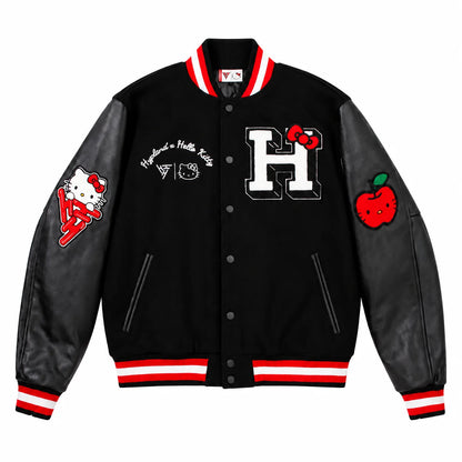 Hello Kitty Apples H Letterman Jacket