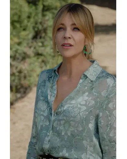 High Potential Kaitlin Olson Floral Blouse