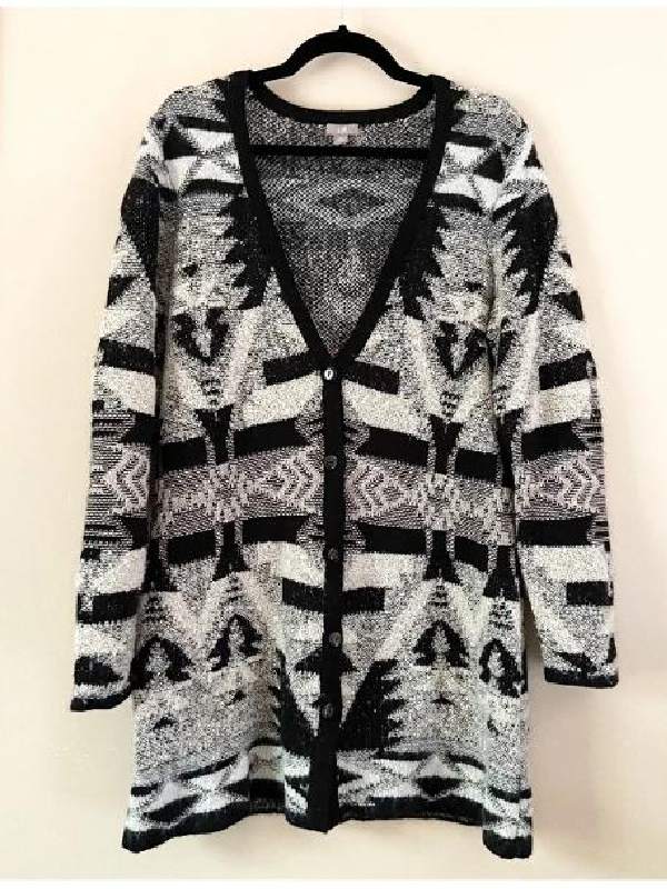 Home Economics 2026 Caitlin McGee Aztec Tribal Texture Cardigan - view 2