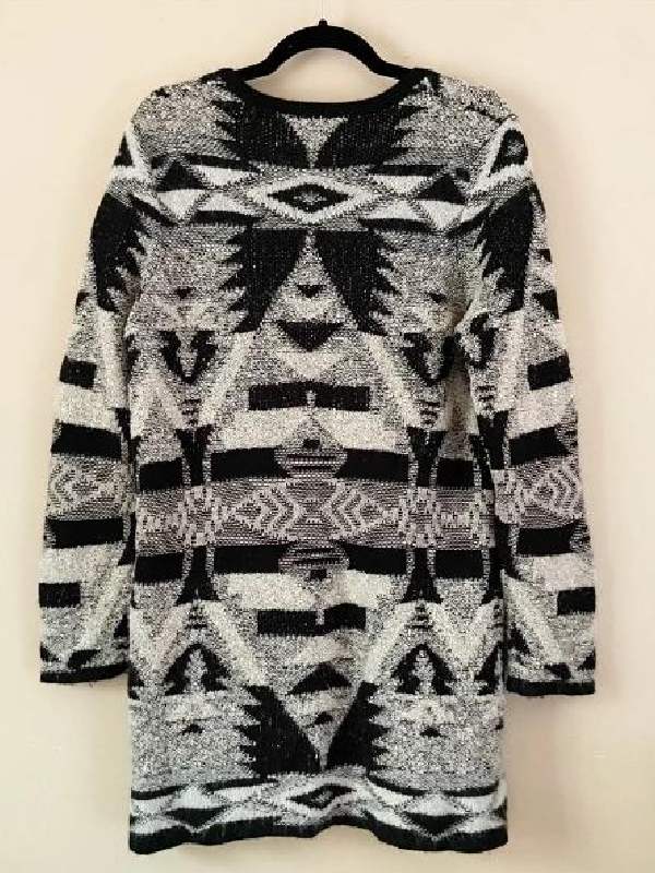 Home Economics 2026 Caitlin McGee Aztec Tribal Texture Cardigan - view 3