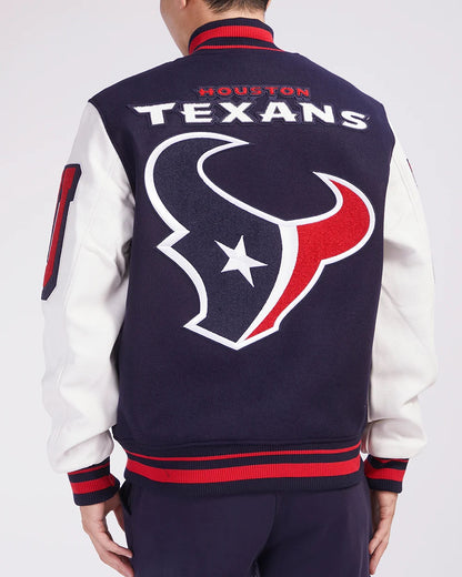 Houston Texans Mashup Varsity Jacket - back view