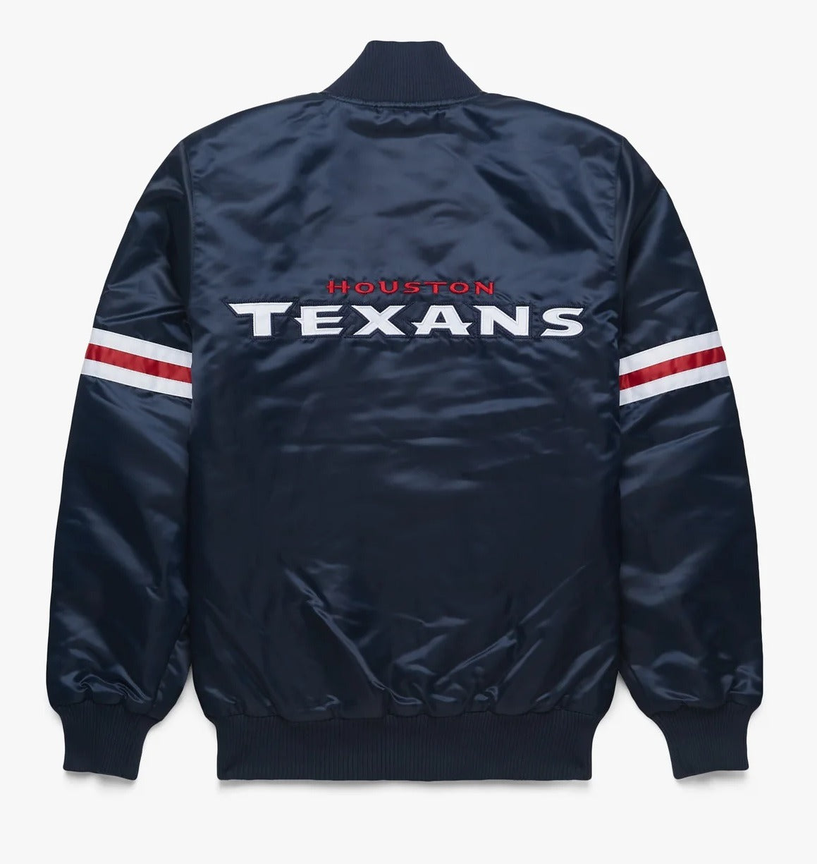 Houston Texans Satin Varsity Jacket - back view