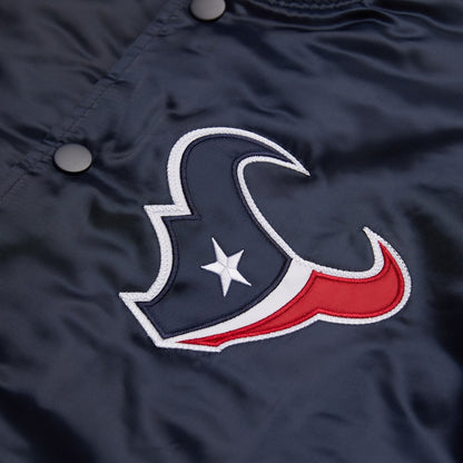 Houston Texans Satin Varsity Jacket - side view
