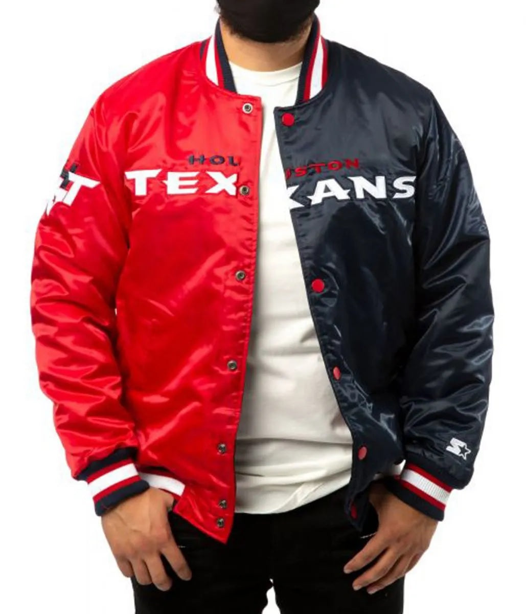 Houston Texans Starter Satin Jacket - back view