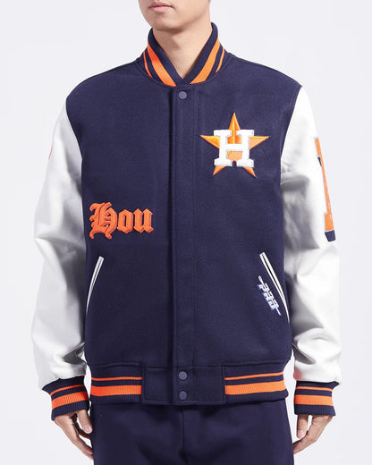 Houston Astros Old English Varsity Jacket