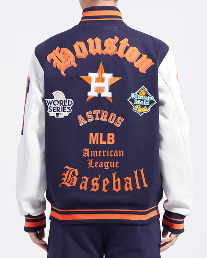 Houston Astros Old English Varsity Jacket