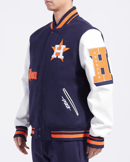 Houston Astros Old English Varsity Jacket
