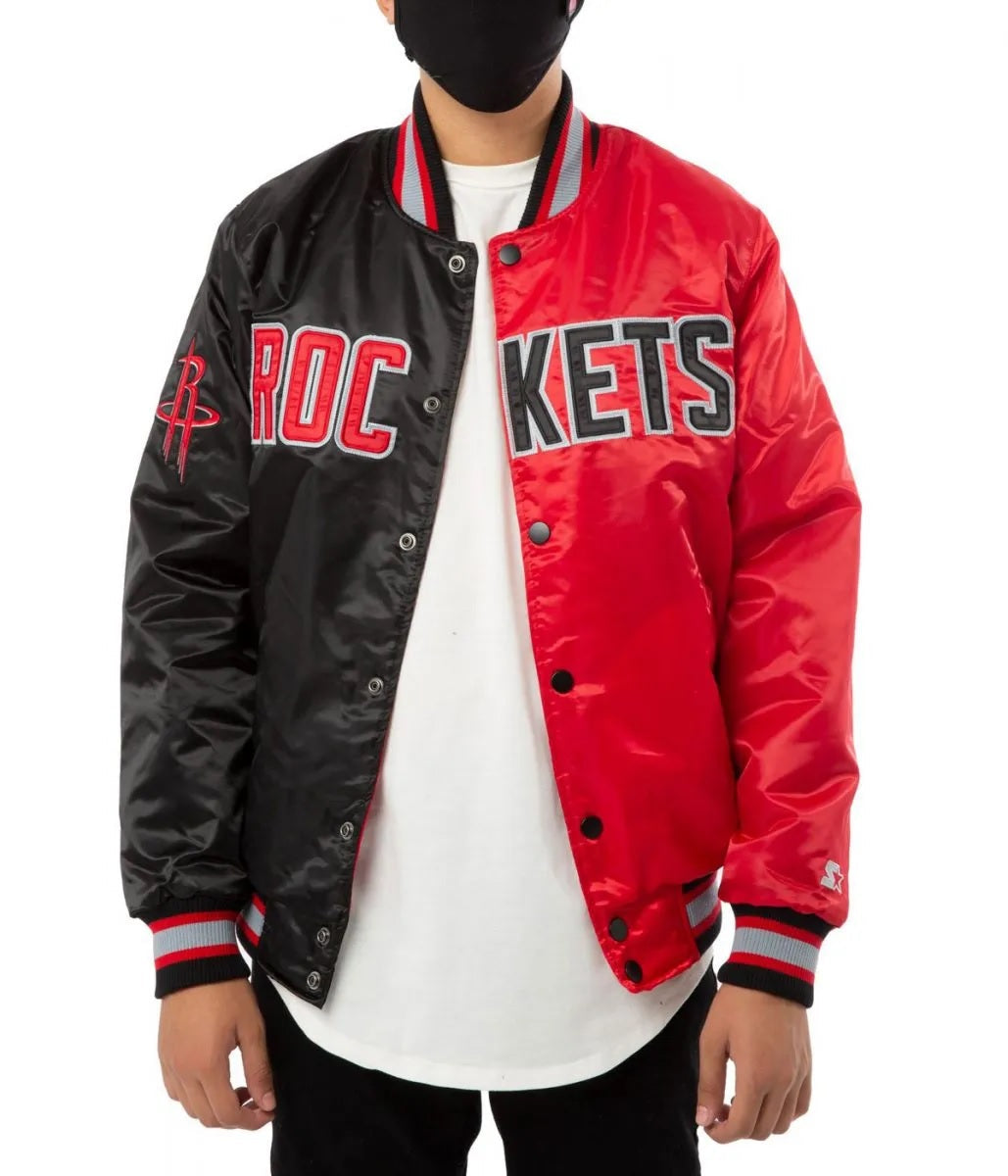 Houston Rockets Red and Black Jacket