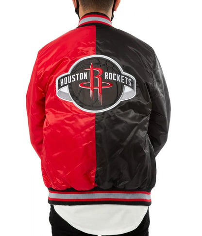 Houston Rockets Red and Black Jacket