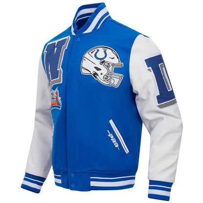 Indianapolis Colts Mashup Varsity Jacket - back view