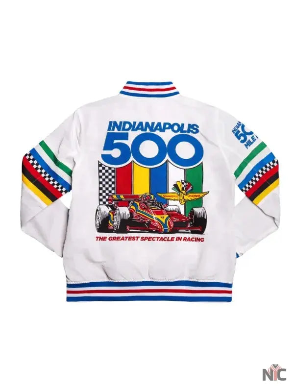 Indianapolis Motor Speedway Indy 500 Bomber Jacket Clanton Jacket