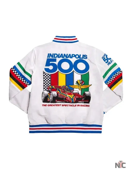 Indianapolis Motor Speedway Indy 500 Bomber Jacket Clanton Jacket