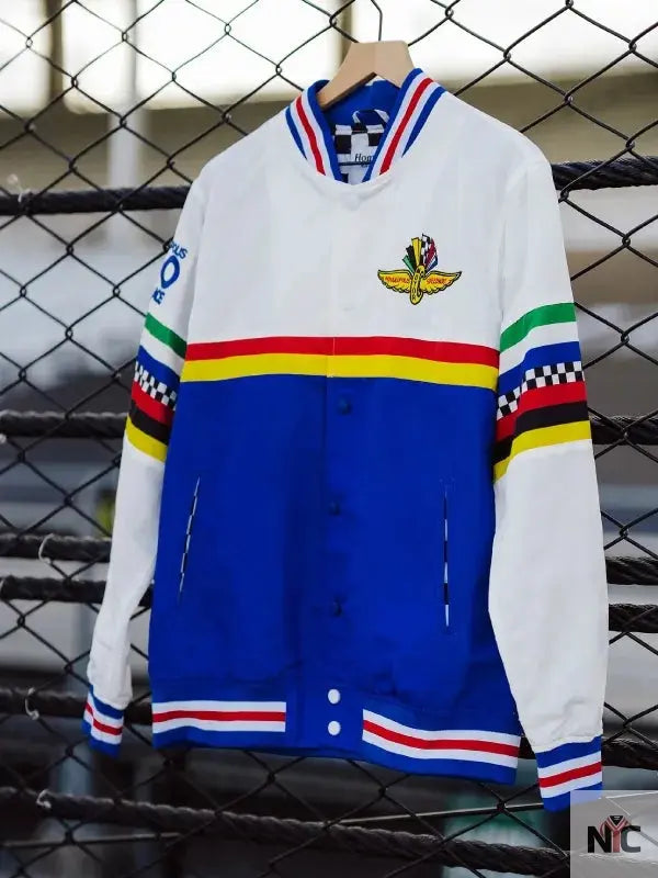 Indianapolis Motor Speedway Indy 500 Bomber Jacket Clanton Jacket