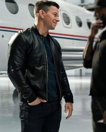 Infinite Mark Wahlberg Leather Jacket
