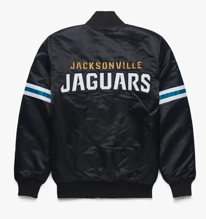 Jacksonville Jaguars Satin Varsity Jacket - back view