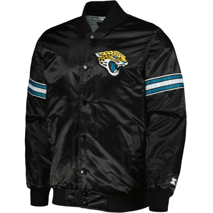 Jacksonville Jaguars Starter The Pick and Roll Satin Jacket - back view