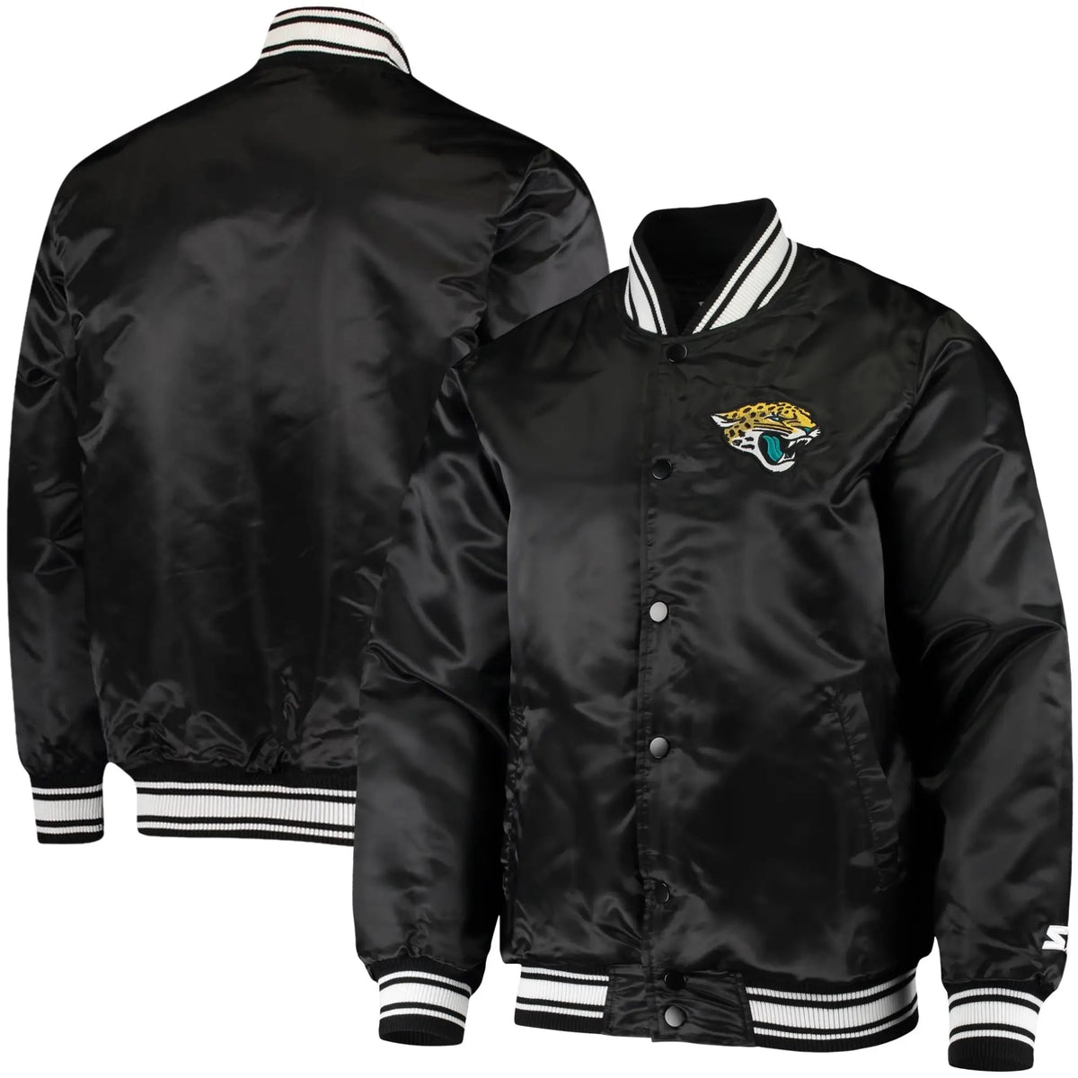 Jacksonville Jaguars Starter Locker Room Satin Jacket - back view
