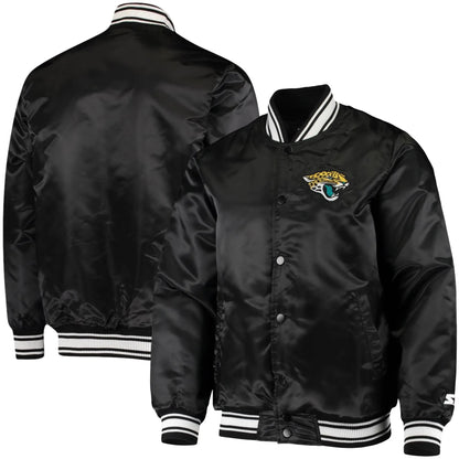 Jacksonville Jaguars Starter Locker Room Satin Jacket - back view