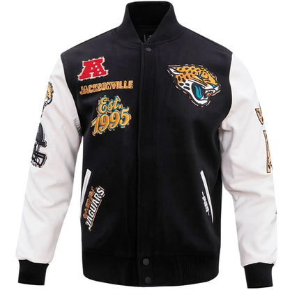 Jacksonville Jaguars Wool and Leather Varsity Jacket