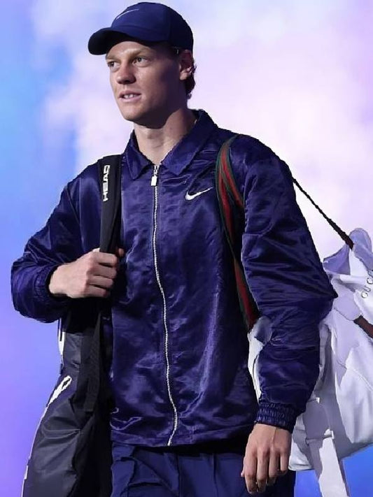 2025 US Open Jannik Sinner Blue Jacket USA Jackets