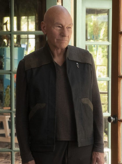 Jean-Luc Picard Star Trek Picard Black Cotton Vest