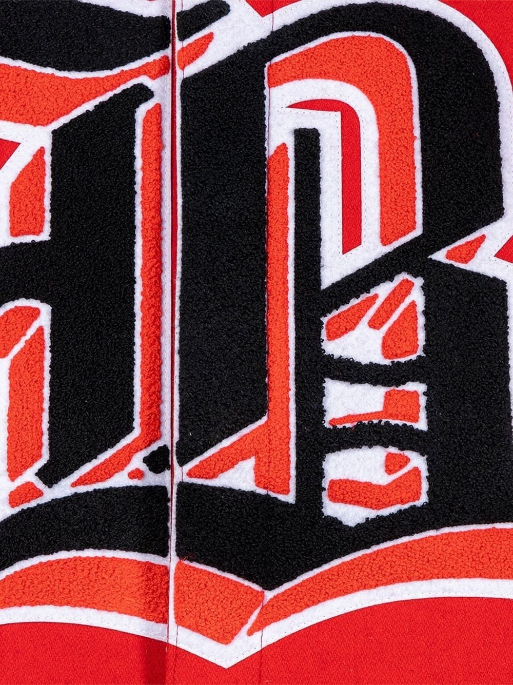 Jeff Hamilton Chicago Bulls Red And White Jacket - back view