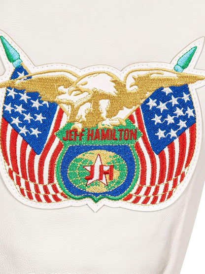 Jeff Hamilton Chicago Bulls Red And White Jacket