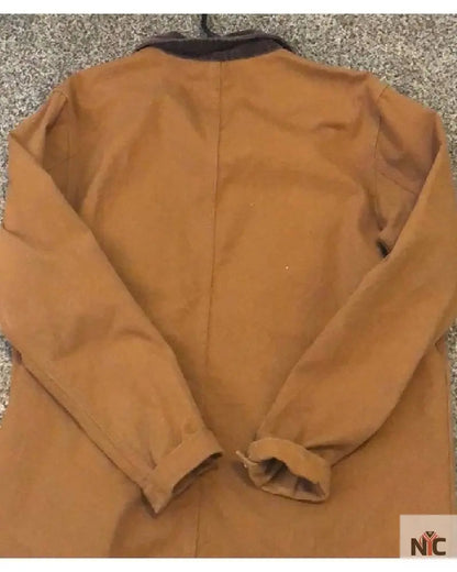 John David Wash­ing­ton Tenet Wind Farm Brown Jack­et Clanton Jacket