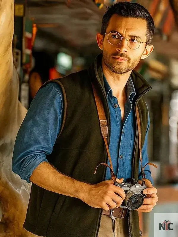 Jonathan Bailey Jurassic World Rebirth 2025 Vest Clanton Jacket