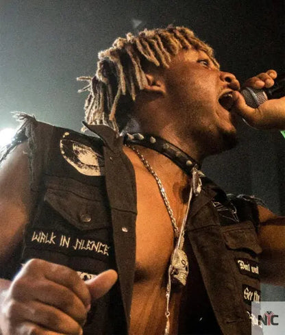 Juice Wrld Black Vest Clanton Jacket