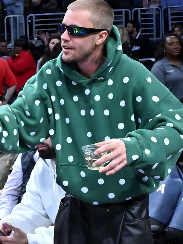 Justin Bieber Skylrk Polka Dot Hoodie - view 2