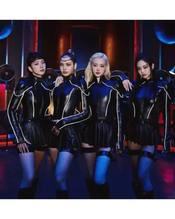 K-Pop Music Video Jump Blackpink Leather Jacket - view 2