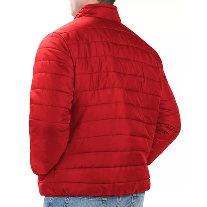 Kansas City Chiefs Red Puffer Jacket - back view