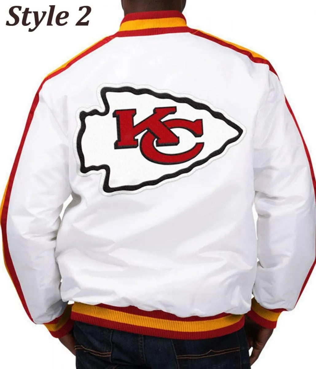 Kansas City Chiefs Starter Satin Jacket - back view