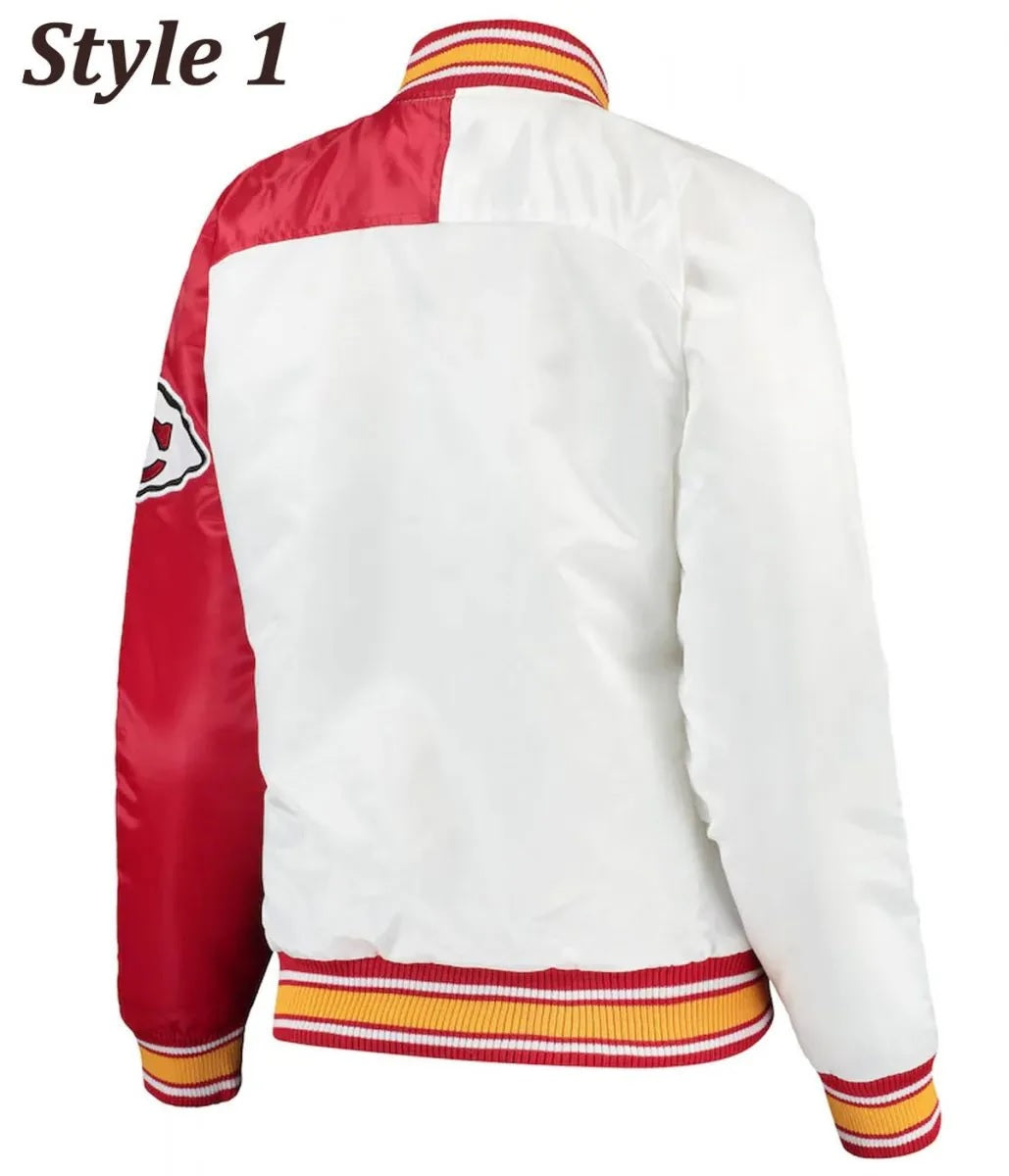 Kansas City Chiefs Starter Satin Jacket - side view