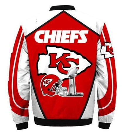 Kansas City Chiefs Super Bowl Champions Bomber Jacket - back view