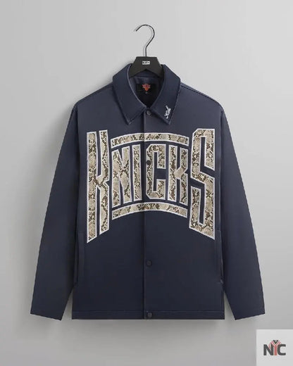 Kith for the New York Knicks Snap Front Coaches Jacket Clanton Jacket